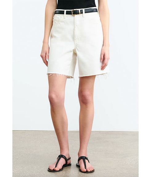 Russel Denim Shorts - Cream